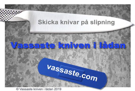 Skicka knivar på slipning och reparation