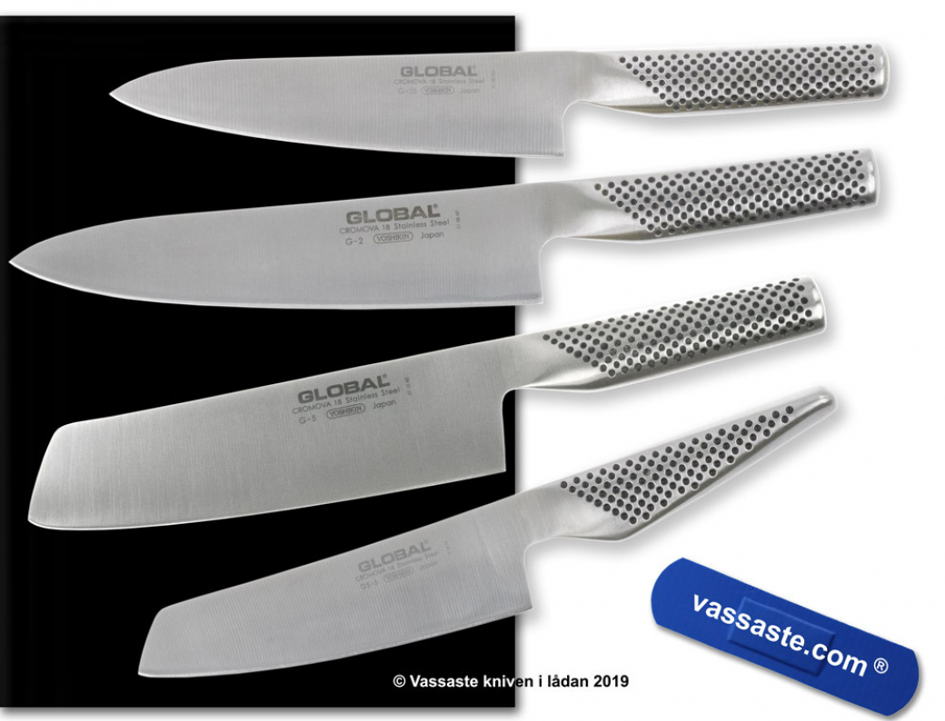 Pris slipa Global - Slipning av Globalknivar - Skicka knivar på slipning