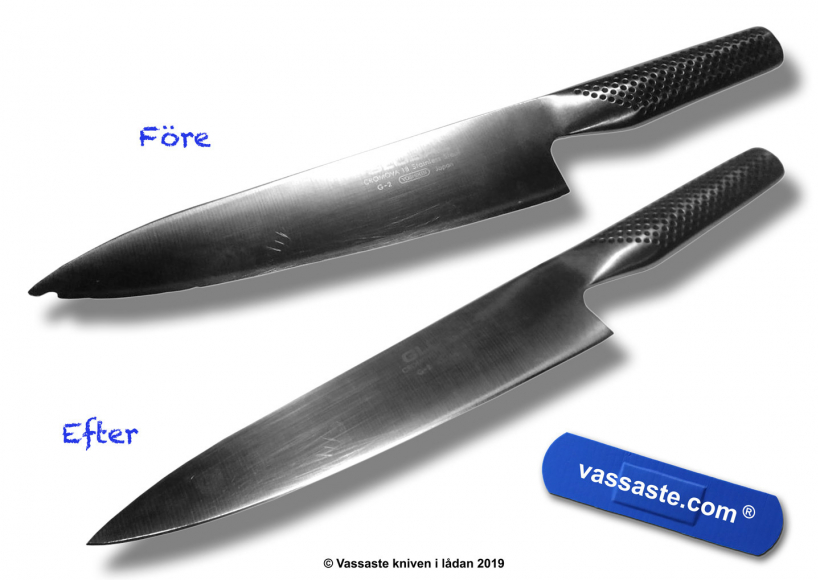 Laga Globalknivar - Slipa Globalknivar